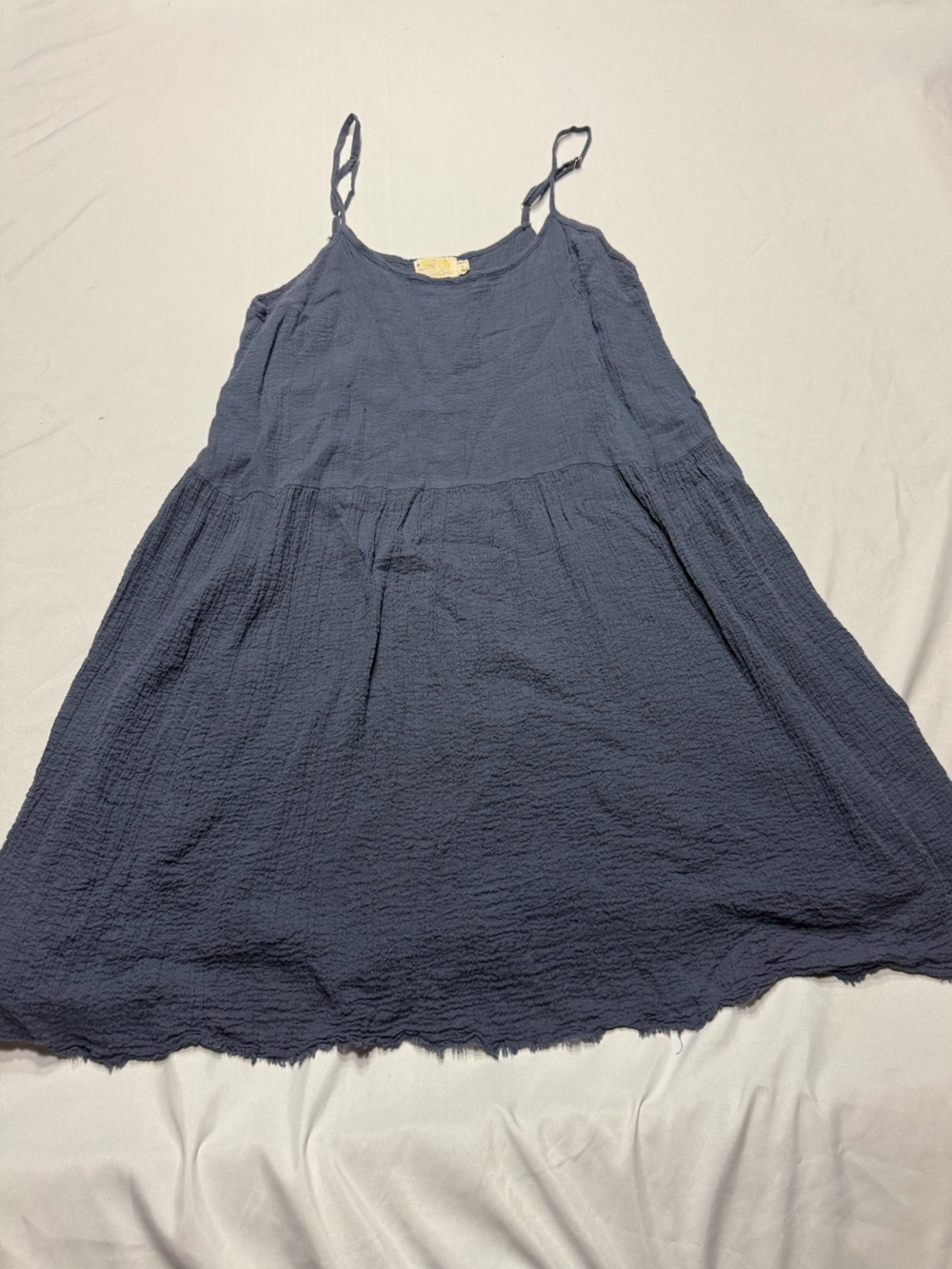 Nation LTD navy gauze cotton sundress